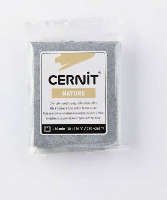 Boetseerklei Grijs Cernit Nature 56g quartz 6 stuk