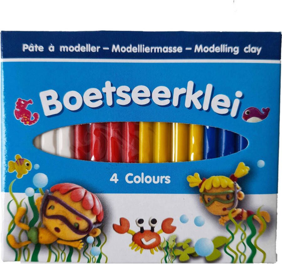 Boetseerklei Kleuren 4 Kleuren