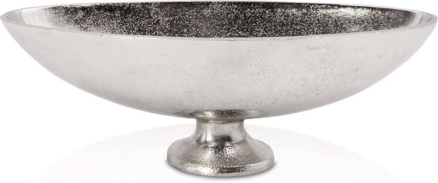 Boho decoratieve schaal zilver tafeldecoratie schaal zilver haldecoratie fruitschaal zilver