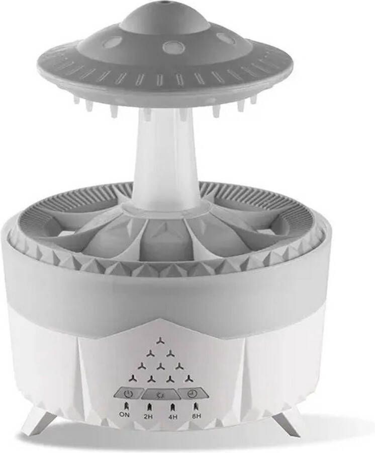 Bolmans Luchtbevochtigers Luchtbevochtiger met Aromatherapie Incl. Regendruppels Timer Humidifier en Diffuser Calmerend Remote Control