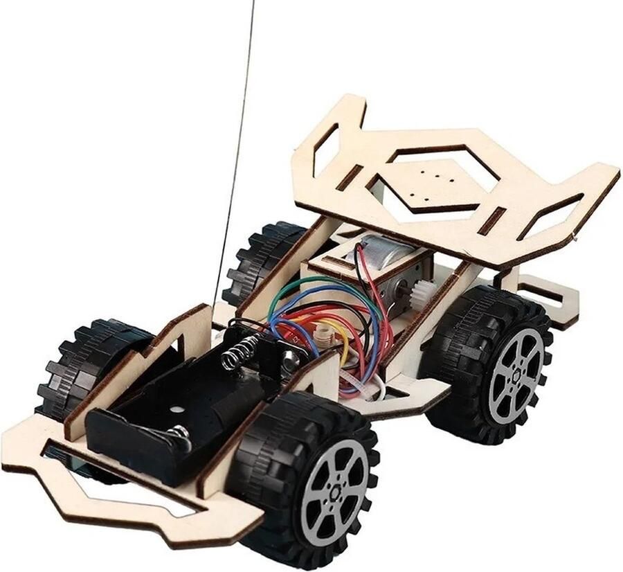 Bolmans Modelbouwpakket Race Auto Speelgoed Bestuurbare Auto Met Afstandbediening Auto DIY Bouwpakket