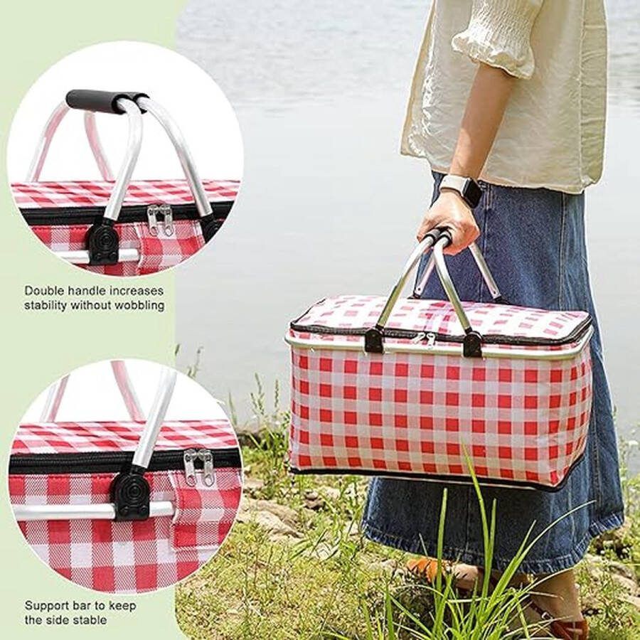 Boodschappenmand \koelmand koeltas picknickmand ‎42 x 23 x 6.5 cm
