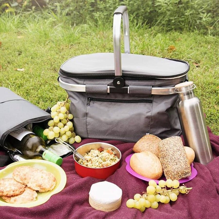 Boodschappenmand \koelmand koeltas picknickmand 46 x 26.6 x 5.7 cm