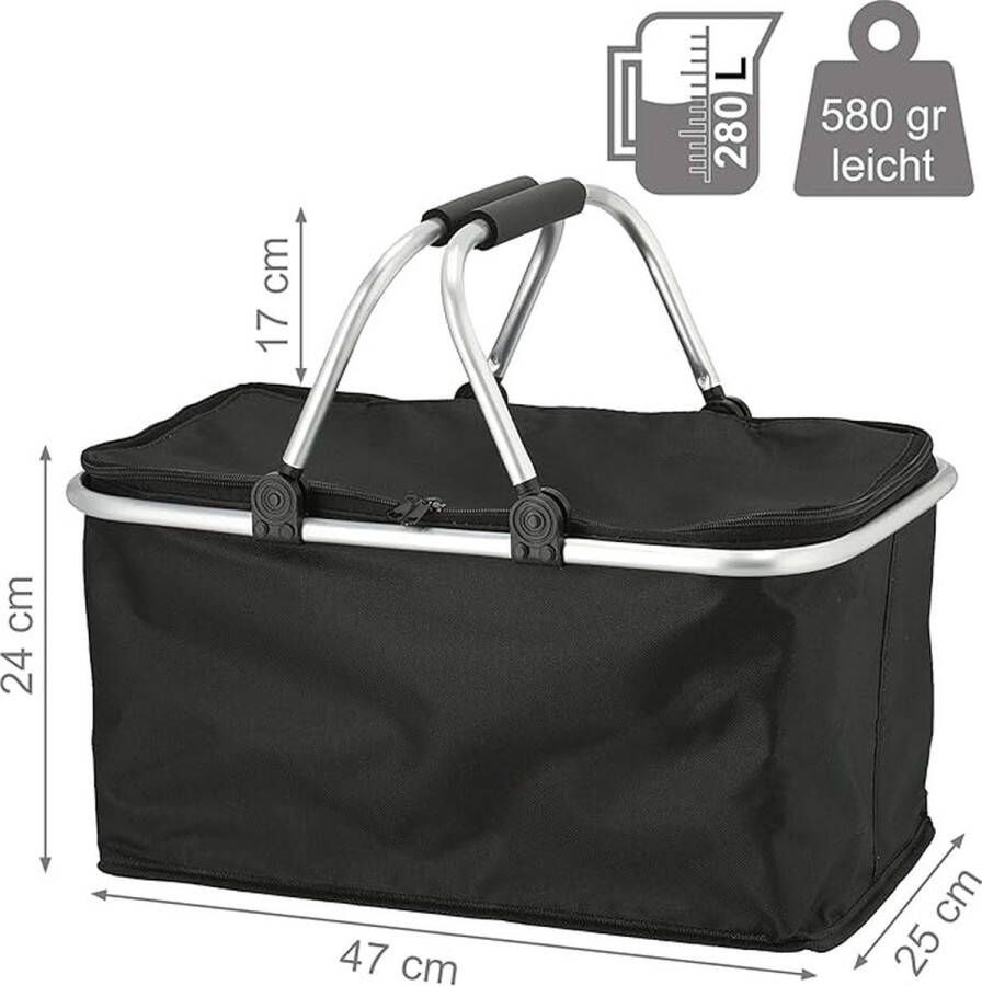 Boodschappenmand \koelmand koeltas picknickmand ‎47 x 25 x 24 cm