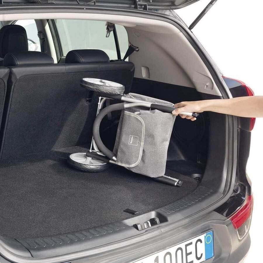 Boodschappentrolley Metaltex Magnolia blauw opvouwbaar 45 liter betaalbaar en gedetailleerd Folding Shopping Trolley