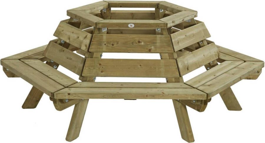 Talen Buitenmeubelen Boombank Bruin 225 x 225 x 98 cm