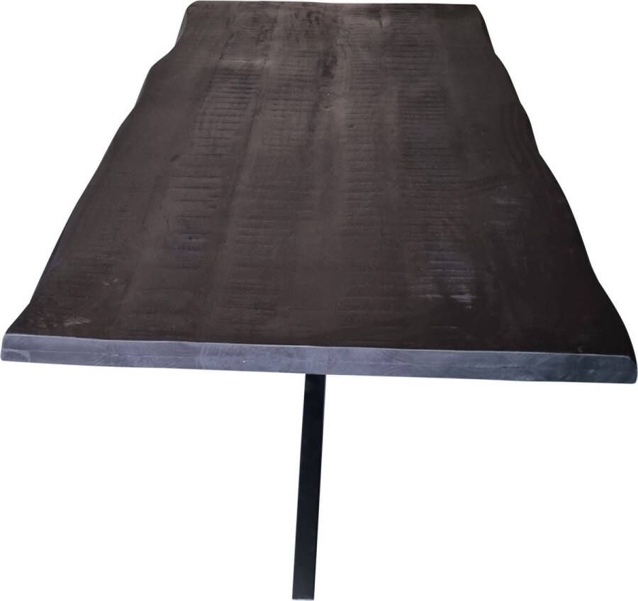 Boomstamtafel Thomas zwart 180 cm Keuken tafel Eettafels