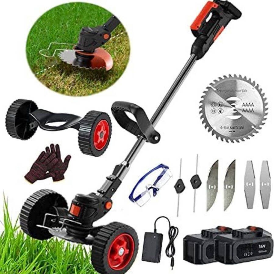 Boosmaaier accu Boosmaaier electrisch Bosmaaier elektrisch Zwart Zilver Rood 24 V