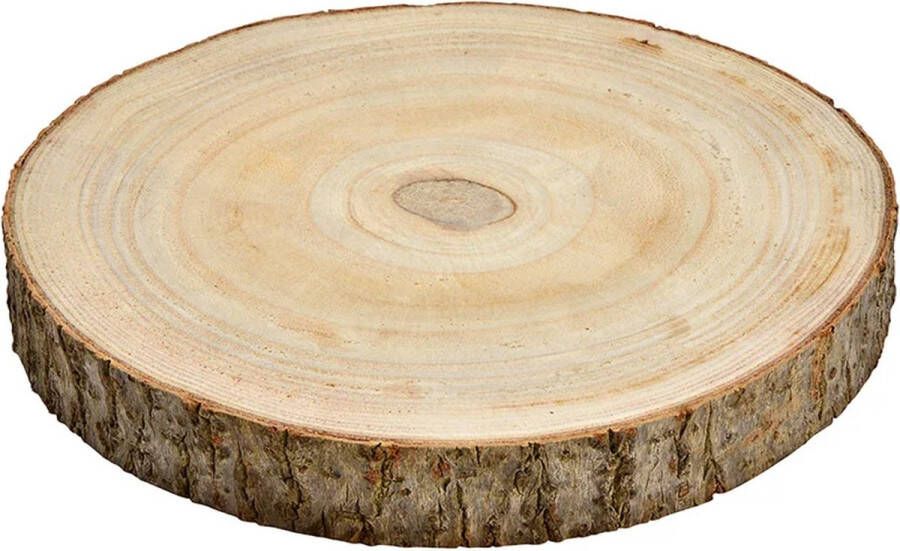 Bord Decoratiebord Sierbord Onderbord Houten boomschijf 25 cm