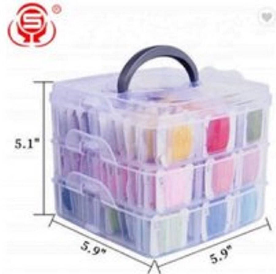 Borduurgaren 150 kleuren borduurgaren in koffer