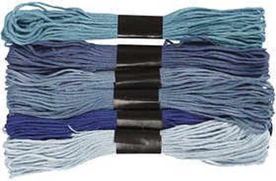 Borduurgaren blauw harmonie dikte 1 mm 6 bol 1 doos