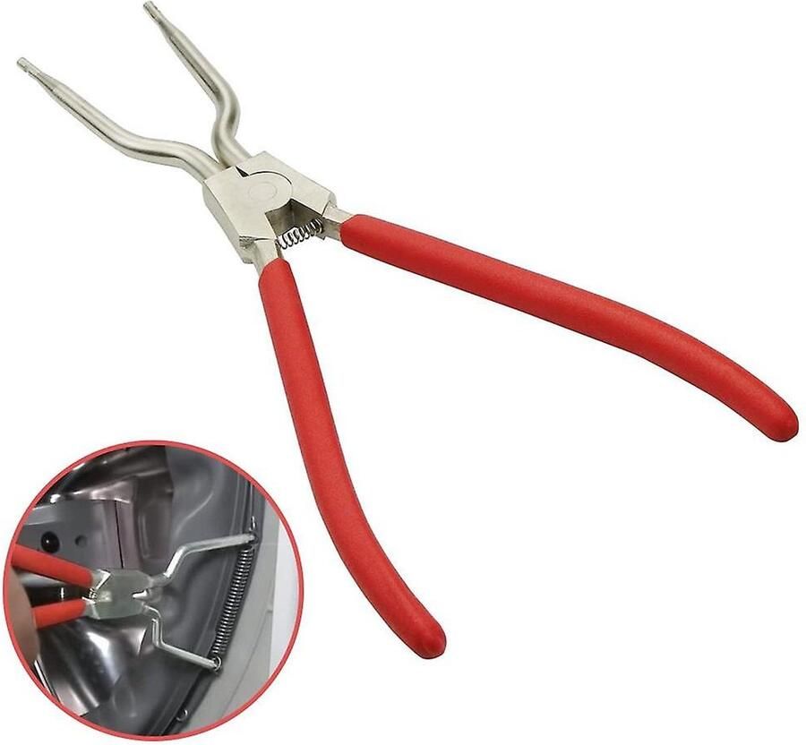 Borgveertang Binnen Buiten Bad Veer Uitbreiding Tool 280mm Geschikt voor het knippen van ijzerdraad staaldraad schroeven etc. Rood