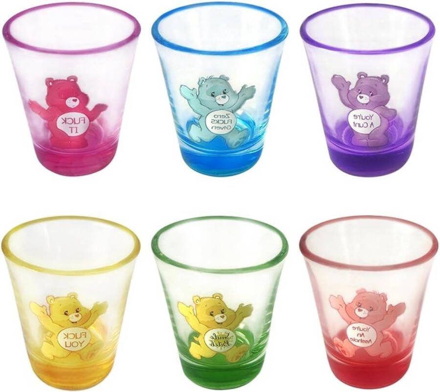 Borrelglaasjes set van 6 likeurglas van loodvrij glas vaatwasmachinebestendig shotglazen 50 ml