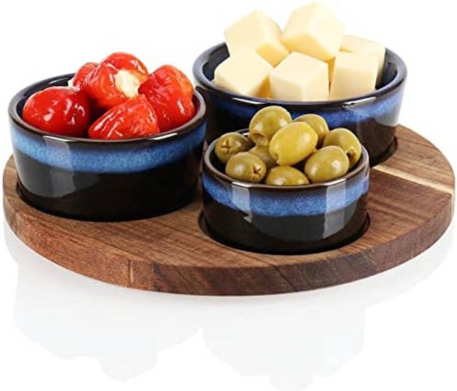 Borrelplank Olijfhout Tapasplank Olijfhout Tapas Set Tapasplank Kaasplank