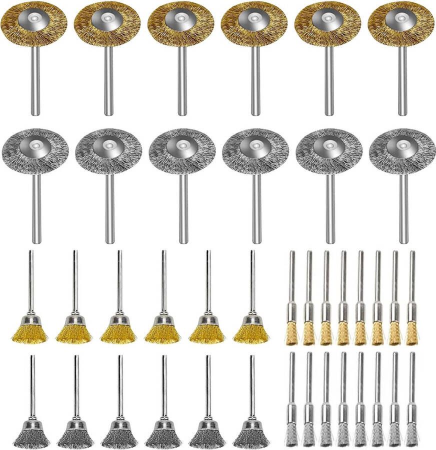 Borstelset voor Boormachine Luxe set Hoge Kwaliteit Drill Brush Boor Borstel