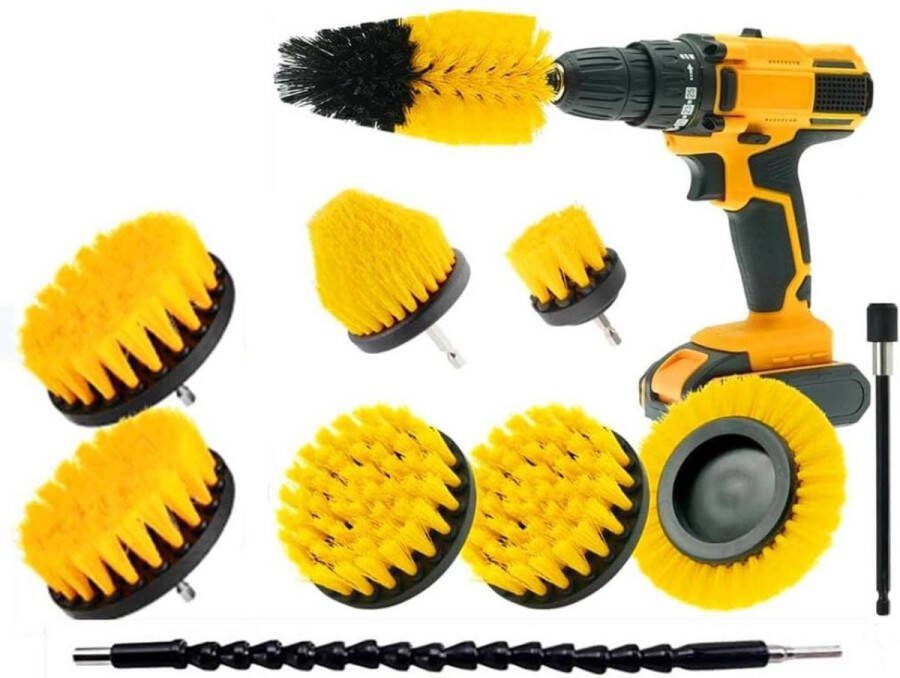 Borstelset voor Boormachine Luxe set Hoge Kwaliteit Drill Brush Boor Borstel