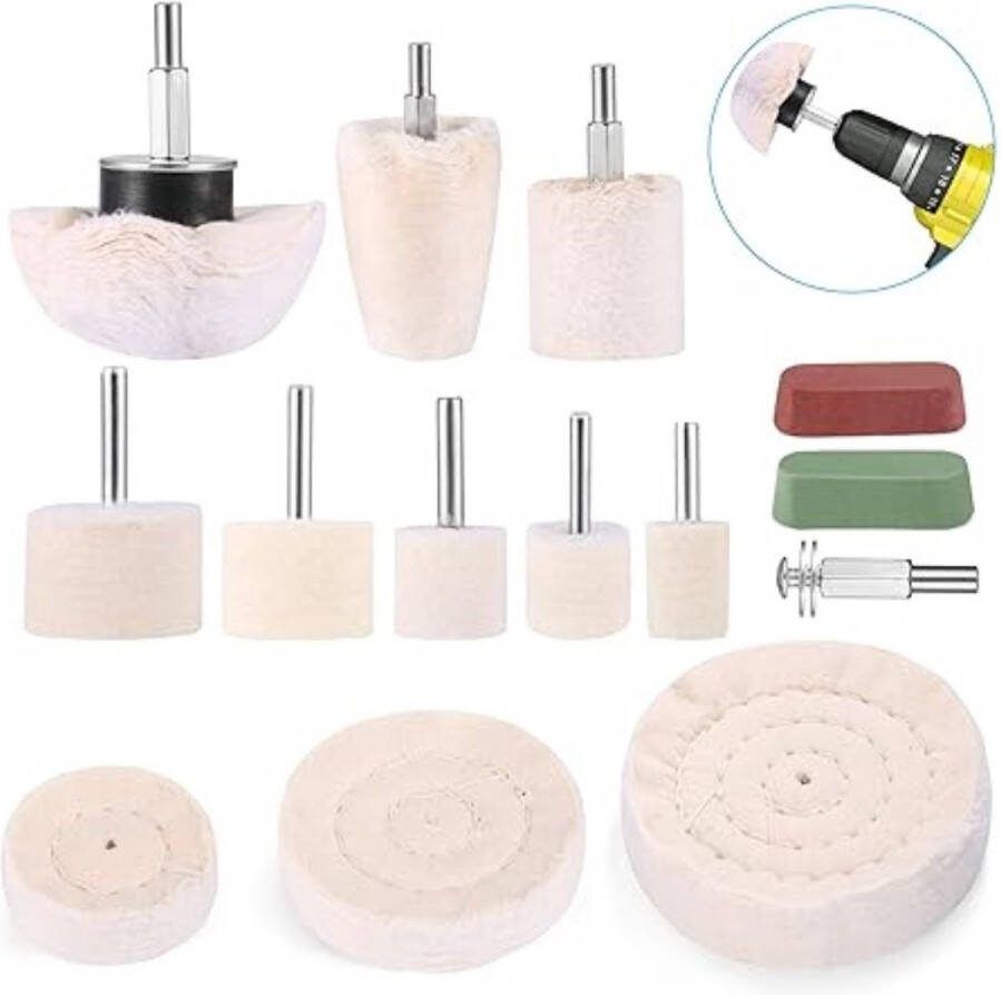 Borstelset voor Boormachine Luxe set Hoge Kwaliteit Drill Brush Boor Borstel