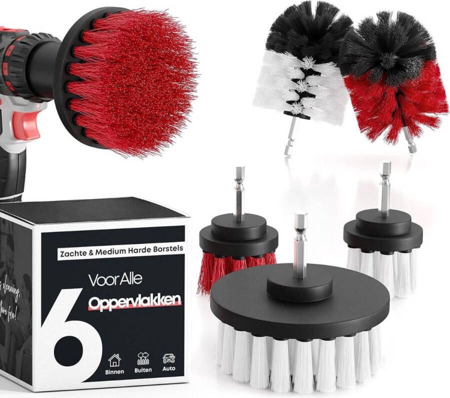 Borstelset voor Boormachine Luxe set Hoge Kwaliteit Drill Brush Boor Borstel
