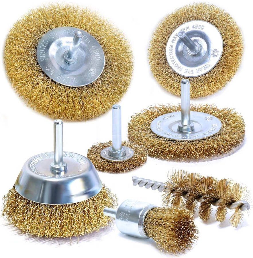 Borstelset voor Boormachine Luxe set Hoge Kwaliteit Drill Brush Boor Borstel