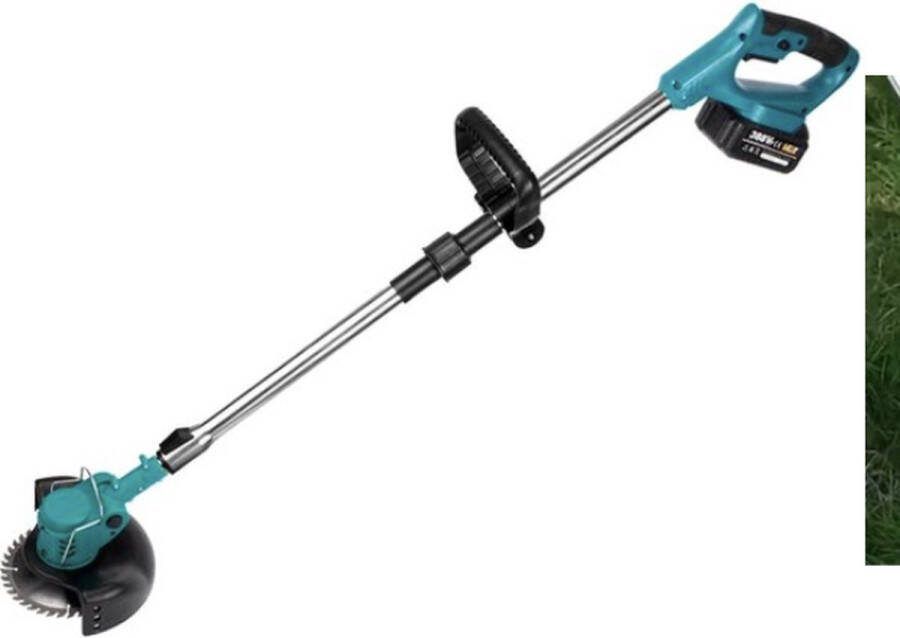 Bosmaaier Grasmaaier Elektrische Snoeischaar 2 Accu's Bosmaaier Accu 1500 Watt Telescopische Buis 3 Verschillende Snijbladen