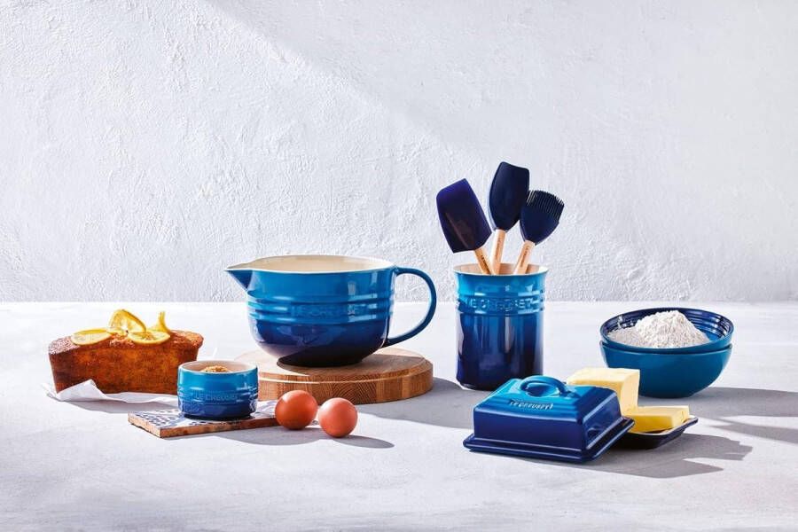 Botervloot aardewerk 900 gram Blauwe 17 x 12 5 x 9 cm Keukenaccessoire