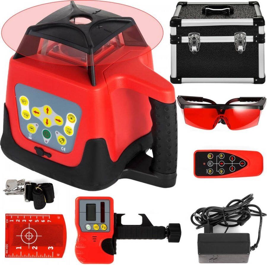 Bouw Laser Waterpas Kruislijn Laser Roterende Laserniveau Zelfnivellering 360° Scannen Waterbestendig Ip55