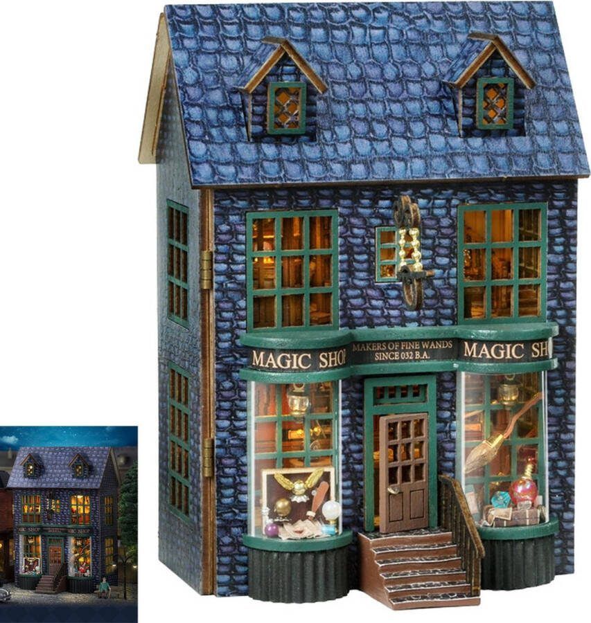 Bouwpakket voor bouwstenen-Miniatuur Bouwpakketl-Bouwbaar speelgoed uit de Tovenaarswereld-Architectuur Bouwstenen Bouwpakket-Modelbouwset-Cadeau voor Volwassenen en Kinderen