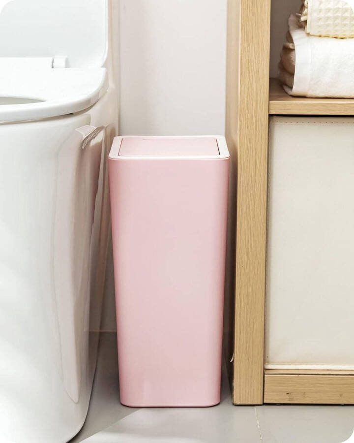 Bovenbak Vuilnisbak Recycling Afvalbak 8L Roze Keuken Badkamer Slaapkamer