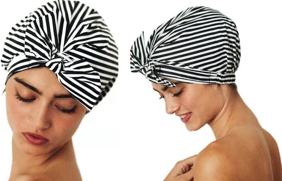 Bowknot Douchepet Herbruikbare Waterdichte Badmuts Elastische Verstelbare Haarkap voor Vrouwen Meisjes Spa