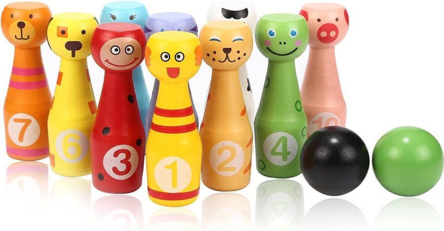 Bowlingset kinderen Bowling Bowlingset Speelgoed 10 pins Educatief speelgoed Perfect voor op vakantie!