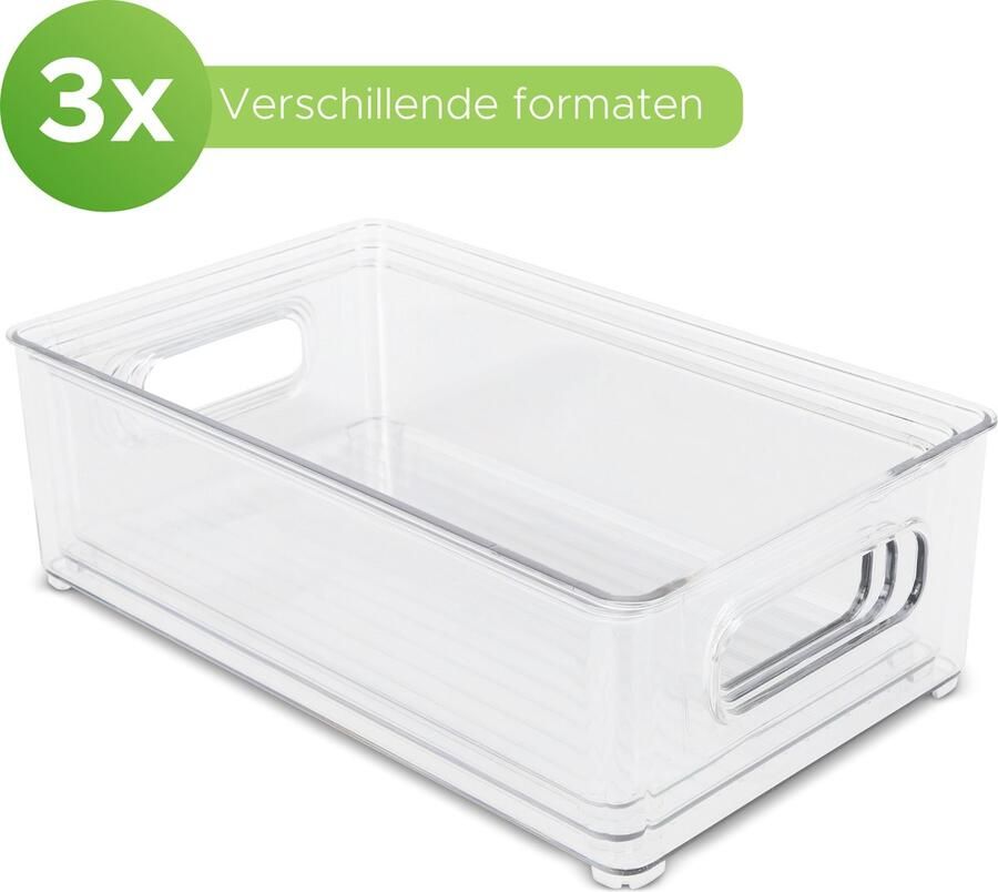Box me Badkamer organizer 3 stuks -Make up organizer Slaapkamer Kast Voorraad box