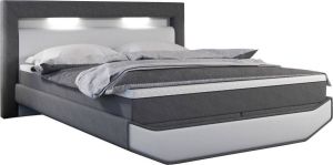 Boxspring Miranda Wit-Grijs 180x200cm