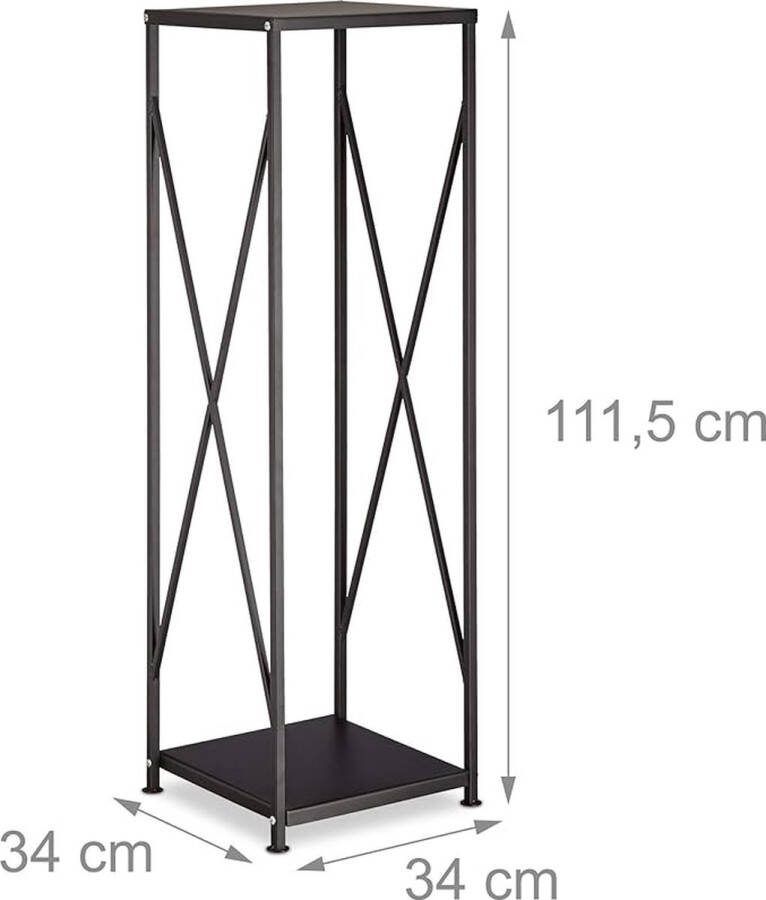 Brandhoutrek Firewood Rack Metal Firewood Rack for Indoor and Outdoor 111 x 34 x 34 cm