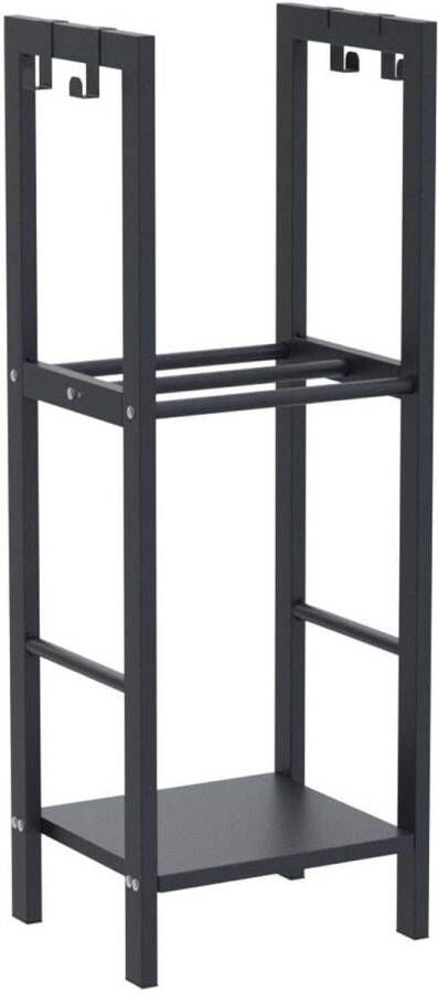 Brandhoutrek Firewood Rack Metal Firewood Rack for Indoor and Outdoor 30D x 40W x 100H centimetres