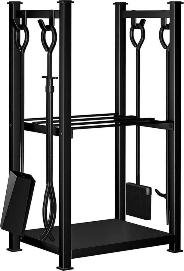 Brandhoutrek Firewood Rack Metal Firewood Rack for Indoor and Outdoor 72x46x30cm