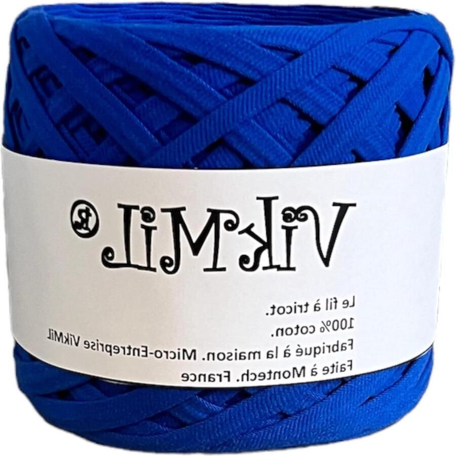 Breigaren stof voor doe-het-zelf macramé blauw