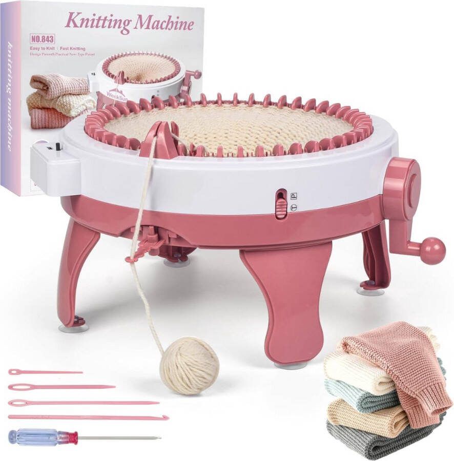 Breimachine Breimolen Volwassenen Knitting machine Breimachine met 48 naalden Must have om te breien!