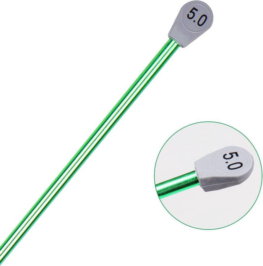 Breinaalden 5 0 mm Britse maat breinaalden 35 cm lang metalen breinaalden voor beginners Professionele breiers lichtgewicht breinaalden voor artritische handen