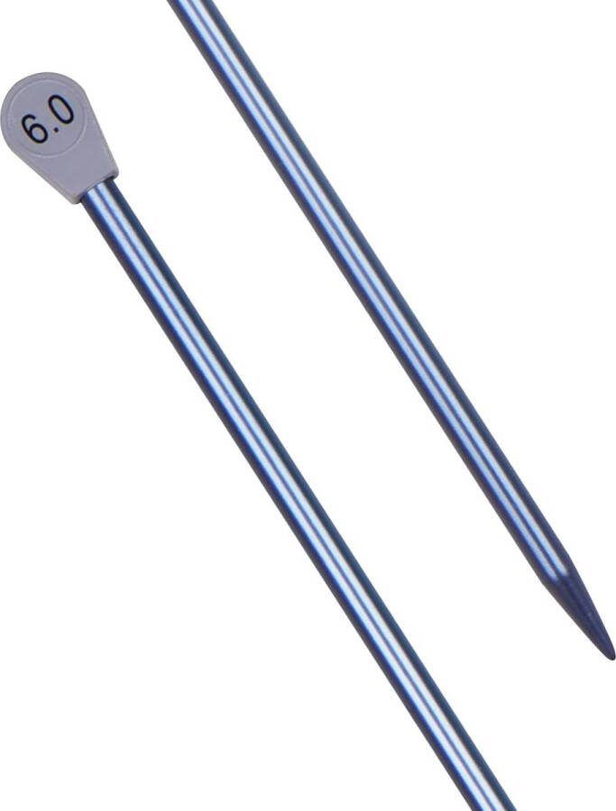 Breinaalden 6 0 mm Britse maat breinaalden 35 cm lang metalen breinaalden voor beginners Professionele breiers lichtgewicht breinaalden voor artritische handen