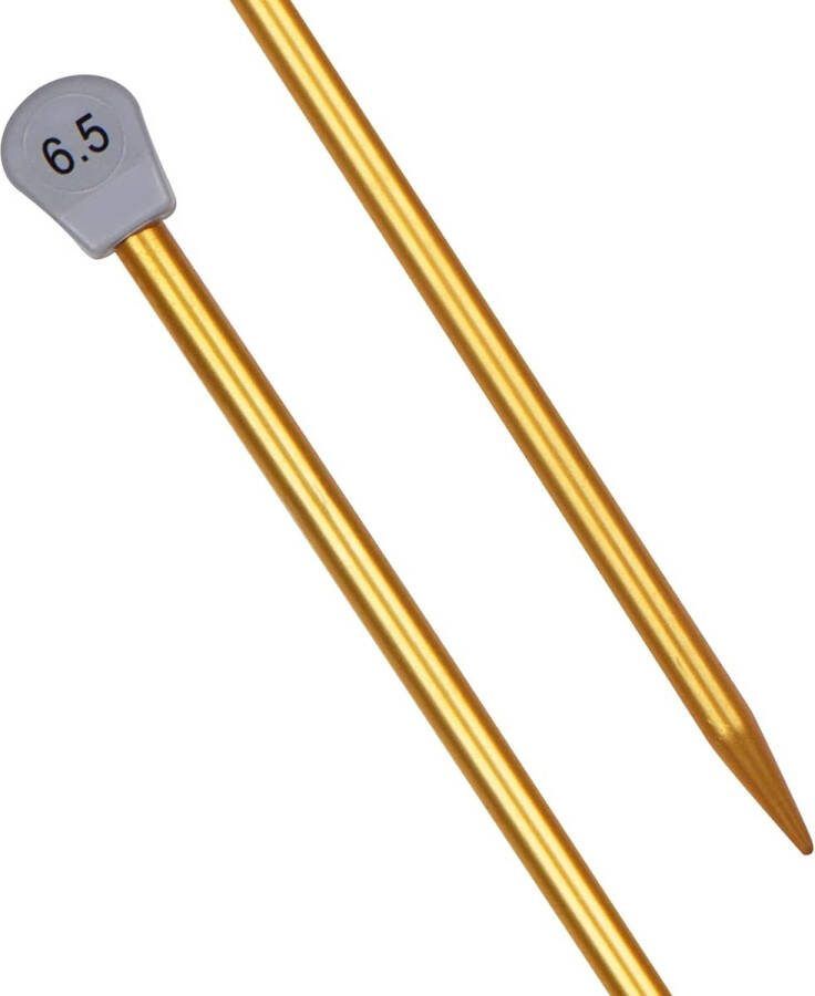 Breinaalden 6 5 mm Britse maat breinaalden 35 cm lang metalen breinaalden voor beginners Professionele breiers lichtgewicht breinaalden voor artritische handen