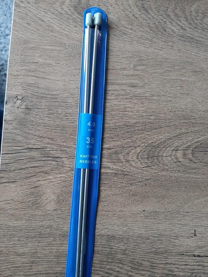 Breinaalden met knop 35 cm dikte 4.0 mm