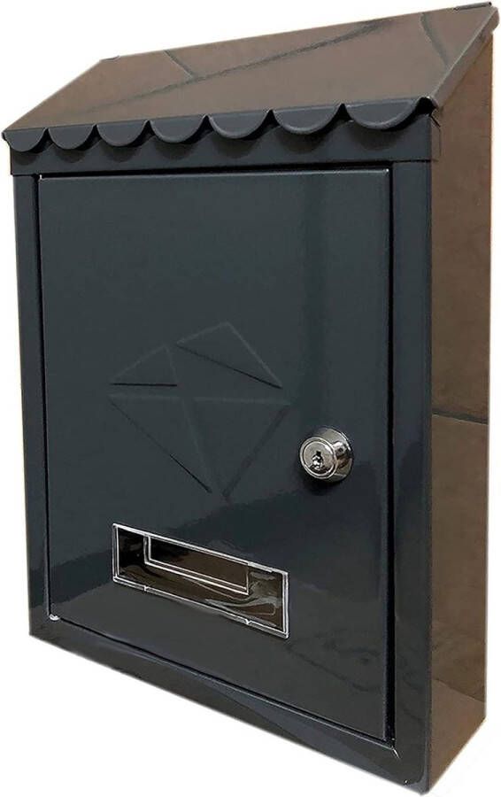 Brievenbus model IRON zwart 300 x 210 x 70 mm aanschaffen