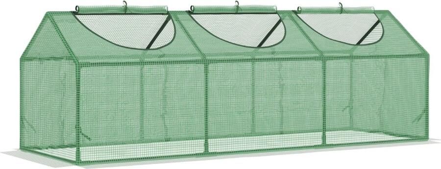 Broeikas Foliekas Kweekkas Tuinkas Kweektent Kas Groen 180 cm x 60 cm x 60 cm