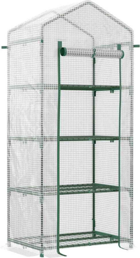 Broeikas Foliekas Kweekkas Tuinkas Kweektent Kas Groen -70 cm x 50 cm x 160 cm