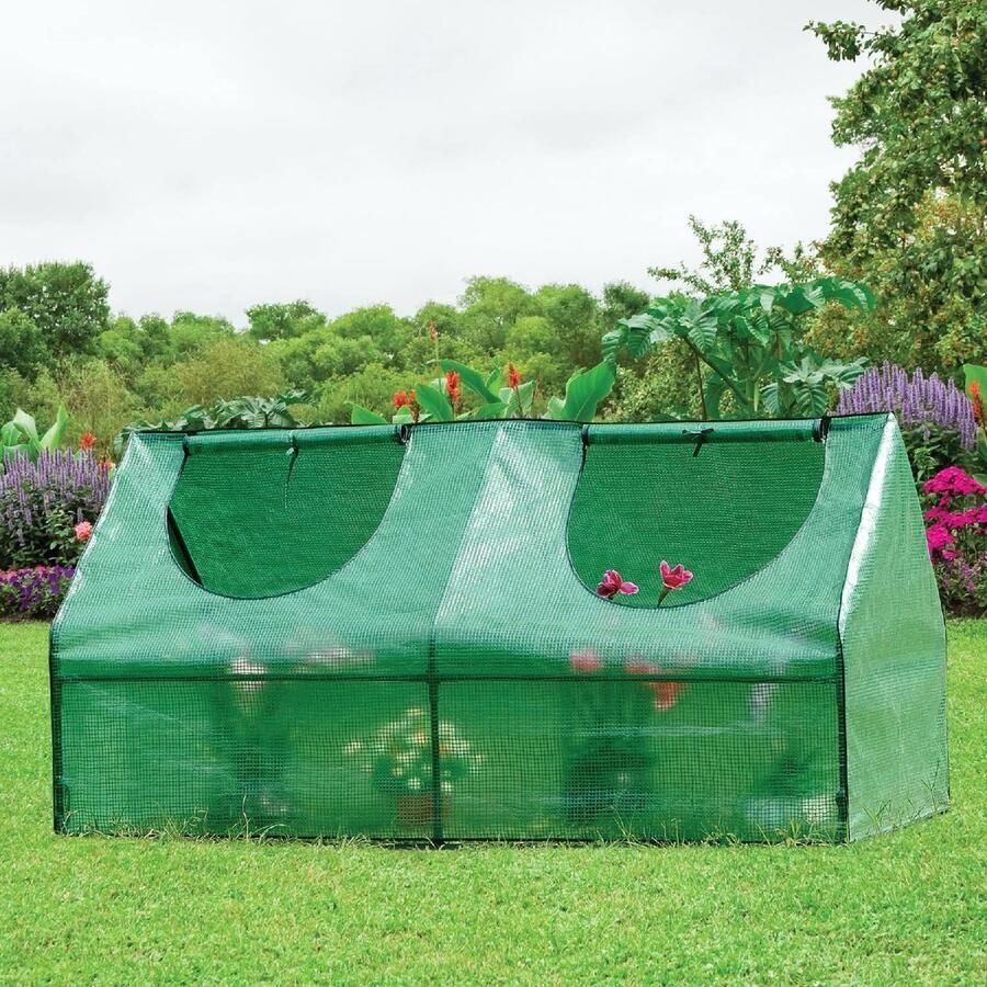 Broeikas klein 180x90x90 voor optimale plantengroei mini-broeikas incl. tuinkasfolie groene broeikas foliekas winterbestendig tomatenkas broeibed