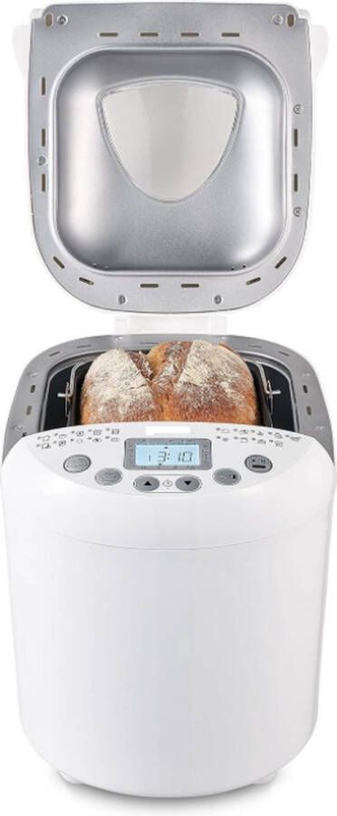 Broodbakmachine – 19 Bakprogramma's 1000g Capaciteit 550 Watt Warmhoudfunctie en Tijdvoorkeuze
