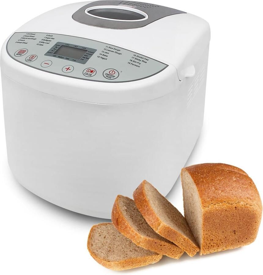 Broodbakmachine Broodmachine Meerdere Progamma's Timer Volledig Automatisch Makkelijk te Gebruiken