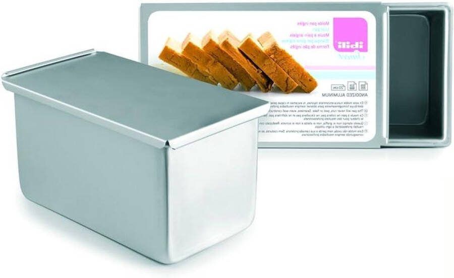Broodbakvorm 194 x 107 x 114 cm Engels aluminium zilverkleurig kwaliteit bakken bak accessoire