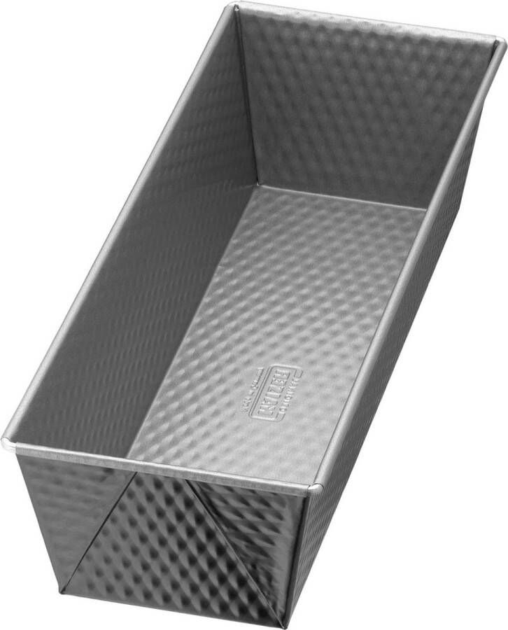 Broodbakvorm 35 x 115 cm met antiaanbaklaag voor 1500 g brood bakvorm cake zuurdesembestendig greeprand antraciet