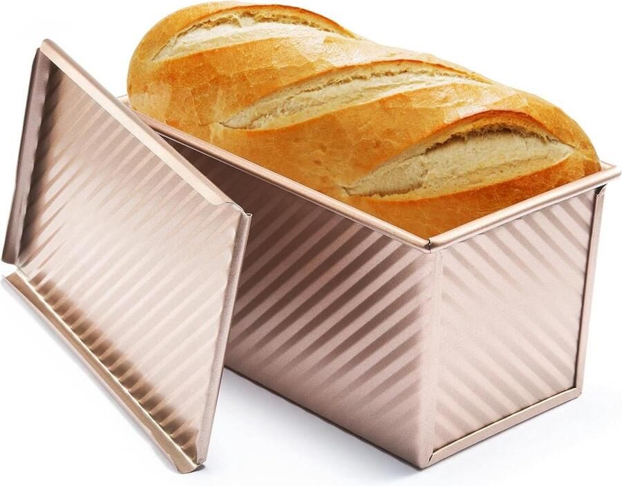 Broodbakvorm met deksel hoogwaardig aluminium antiaanbaklaag eenvoudig te gebruiken reinigen bakvorm cake brood toastbrood